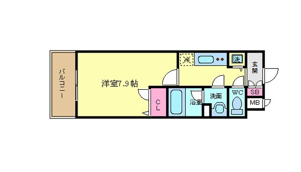 アスヴェル京都東寺前の物件間取画像